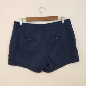 Lilly Pulitzer Womens Navy Blue Classic Dress Casual Shorts Size 6 Mid Rise